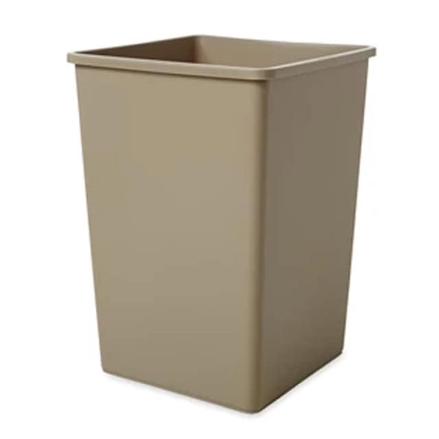 0030300_1.jpg Rubbermaid Square Container 35-Gal., Beige - Image 1