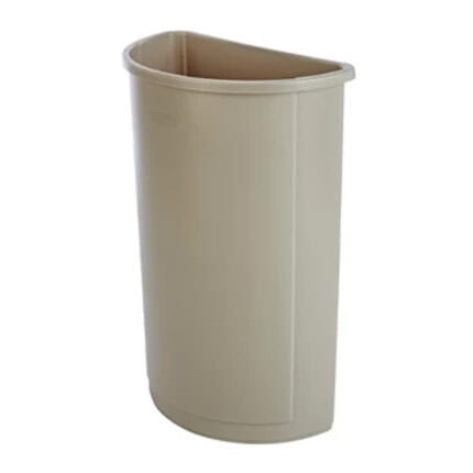 Rubbermaid Half Round Container 21 Gal., Beige