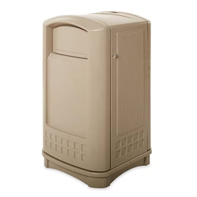 0030440_1.jpg Rubbermaid Plaza Container 50 Gal., Beige - Image 1
