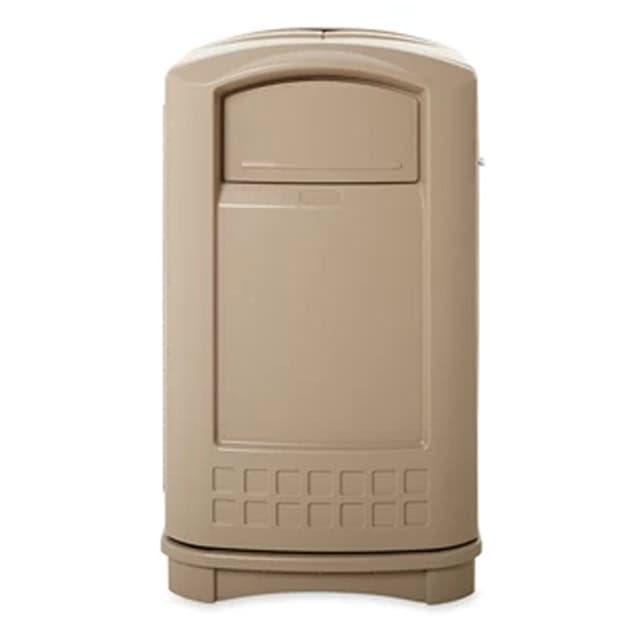 0030440_2.jpg Rubbermaid Plaza Container 50 Gal., Beige - Image 2