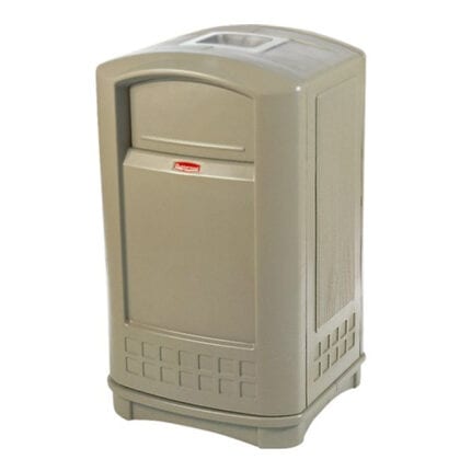 Rubbermaid Plaza Container 50 Gal., Beige