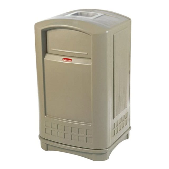 0030444_1.jpg Rubbermaid Plaza Container 50 Gal., Beige - Image 1