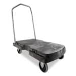 Heavy-duty moving trolley with large rubber wheels suitable for industrial and warehouse use. Durable, reliable, and designed for transporting heavy loads efficiently.