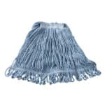 Microfiber cleaning mop head for commercial and industrial use, durable and highly absorbent, suitable for efficient floor cleaning.