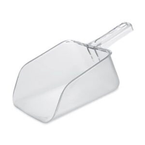 Shovel scoop for hygiene and sanitation testing, made of clear durable plastic for easy analysis.