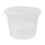 Rubbermaid Polypropylene Round Storage Container 6-Qt., White