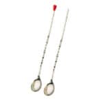 American Metalcraft Bar Spoon 10″ Twisted Handle w/ Red Knob