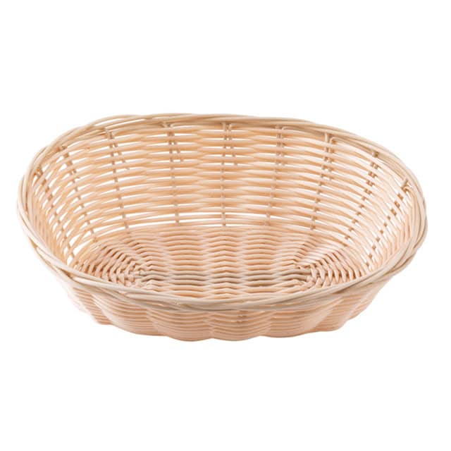0048200_3.jpg Wicker bread basket for bakery or food presentation, perfect for restaurants and cafes.