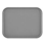 Black tray template for food service or catering, durable and easy to clean, ideal for restaurants and industrial kitchens.