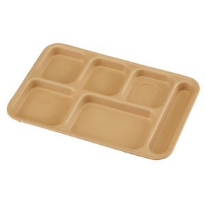 Cambro Camwear 6-Compartment Tray, Beige