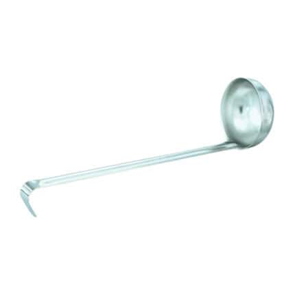 Spoon with long handle for hygiene purposes, stainless steel design, suitable for medical or kitchen use.