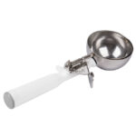 Vollrath Disher #6 5 1/2 Oz., White Handle