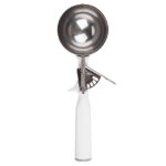 Vollrath Disher #6 5 1/2 Oz., White Handle