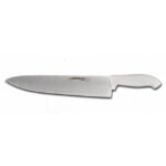 Chef knife for professional culinary use, stainless steel blade, ergonomic handle, suitable for slicing, dicing, and chopping in commercial kitchens.