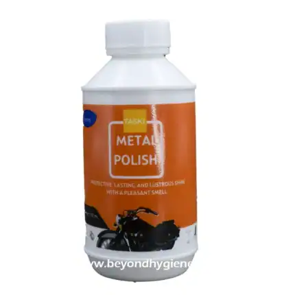 TASKI metal polish for motorcycle, durable and protective metal cleaning product from Beyond Hygiene Asia.