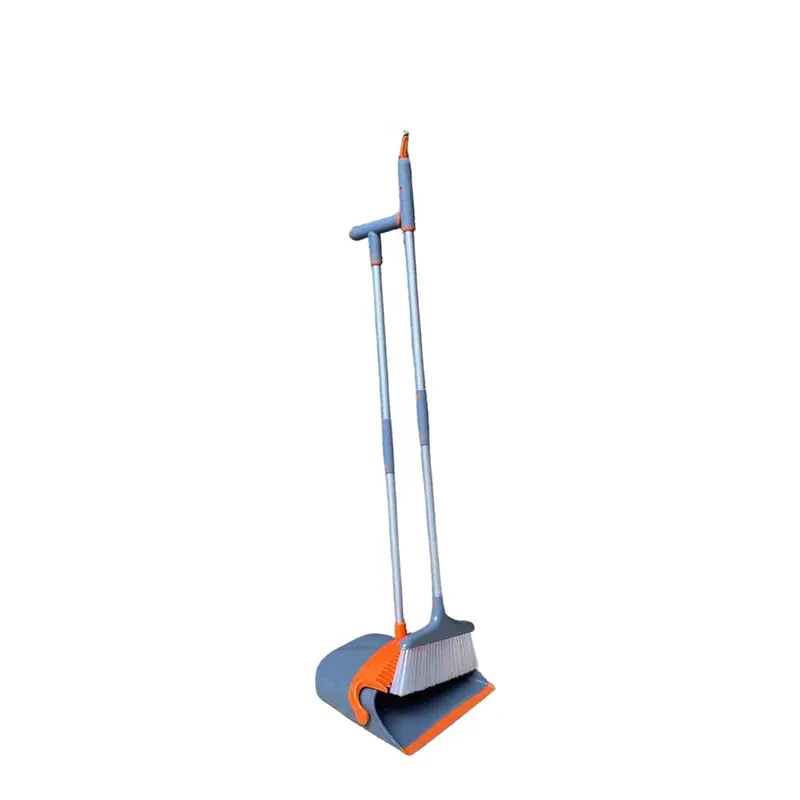 1 Sweeping broom and dustpan set for commercial cleaning, professional hygiene tools, durable and easy-to-use cleaning equipment.