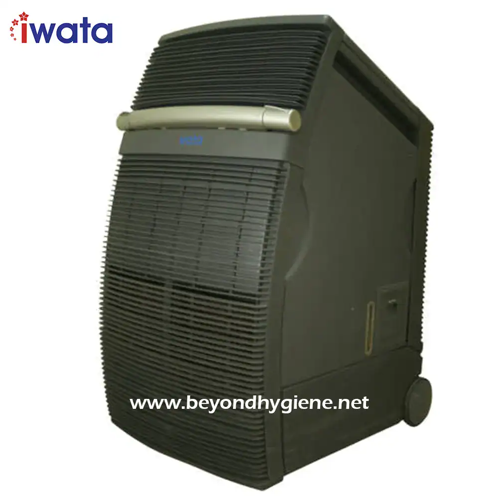 Portable air cooler for efficient space cooling, ideal for commercial and healthcare environments, supporting Beyond Hygiene Asia’s sanitation and hygiene solutions.