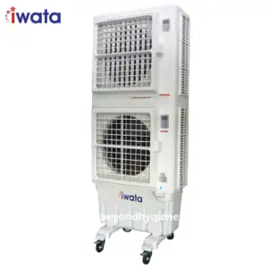 Portable industrial air cooler for commercial & industrial cooling solutions, energy-efficient HVAC equipment, ideal for hygiene and sanitation facilities in Asia.