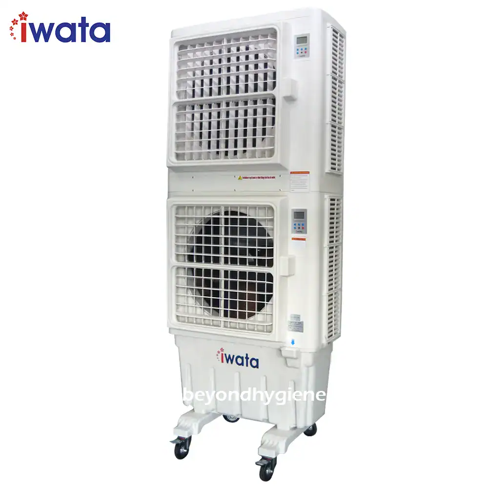 1 Portable industrial air cooler for commercial & industrial cooling solutions, energy-efficient HVAC equipment, ideal for hygiene and sanitation facilities in Asia.