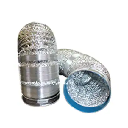 Aluminum ventilation duct connectors for improved air flow and hygiene in commercial cleaning and hygiene systems in Asia.