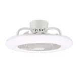 Air purification ceiling fan with integrated UV sterilization for enhanced hygiene in Asian facilities.