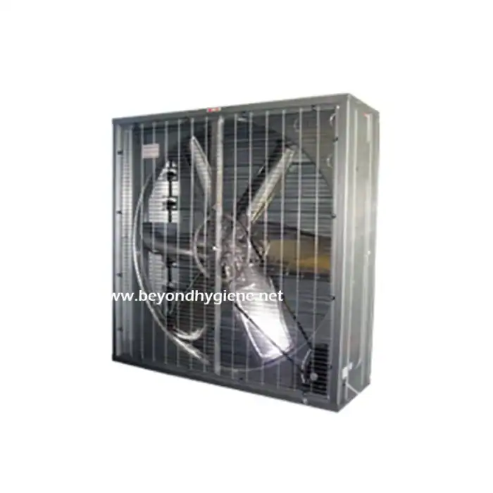 Rechargeable fan with rabbit design, encased in stainless steel cage showcasing durability and safety for hygienic environments.