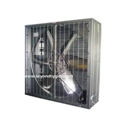 Disinfection robot enclosed in a protective metal cage, used for sanitation and infection control in healthcare and public spaces.