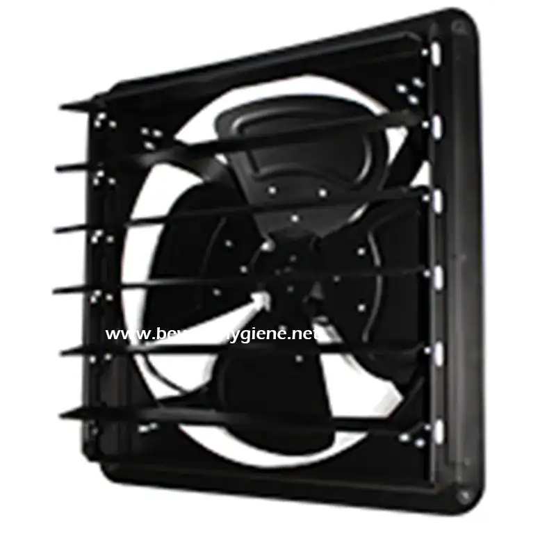 TORNADO EXF-S2 Black industrial exhaust fan for commercial ventilation systems at Beyond Hygiene Asia.