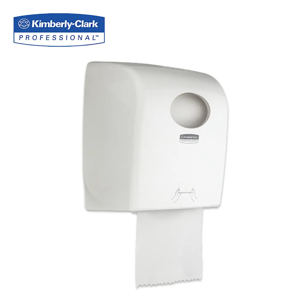 Kimberly-Clark Professional paper towel dispenser for commercial hygiene and sanitation solutions.