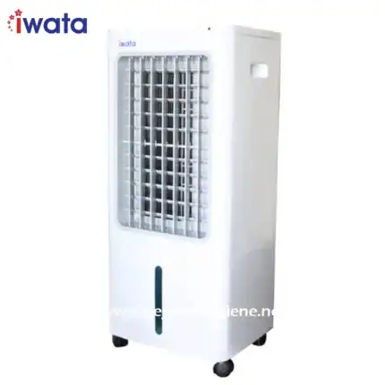 Powerful white tower air cooler with adjustable vents for optimal airflow, ideal for commercial and industrial spaces in Asia, enhancing hygiene and air quality.