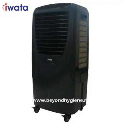 2. Industrial portable air cooler with adjustable vents and caster wheels, ideal for commercial and industrial cooling needs.