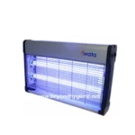 IWATA Electronic Insect Killer (indoor use) CM14IK-04 Product Specifications Electronic insect killer (indoor use) • 40 watts power • 2×15 watts insect light fluorescent tube (T8/BL) with electric grid • With on/off switch • Aluminum alloy • Fully protected outer mesh • Large collection tray for easy cleaning • Wall hanging with chain, desktop or floor standing Dimension: (L)17”x(W)3.5”x(H)11.5”