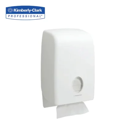 Kimberly-Clark professional paper towel dispenser for hygiene and sanitation.
