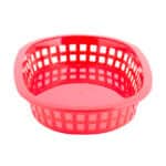 Plastic pink laundry basket for household organization and storage, lightweight and durable, ideal for laundry or organizational needs at Beyond Hygiene Asia.