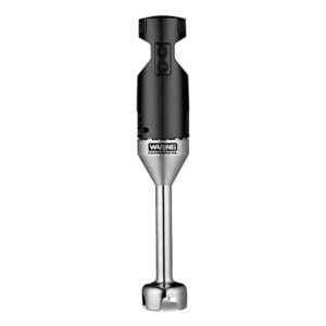 Warning Commercial Handheld Mixer for food and beverage preparation, durable and efficient commercial kitchen tool.