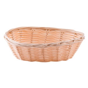 Wicker basket for food storage or decorative use, suitable for hygiene-conscious environments in Asia.