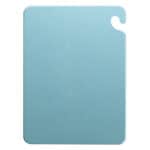Blue cutting board with durable surface for food preparation, hygienic and easy to clean, perfect for professional and home kitchens.