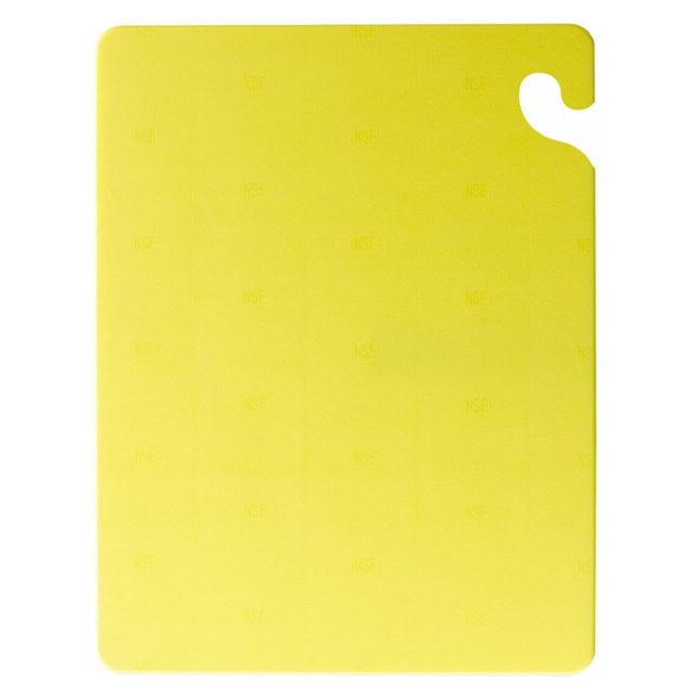 1005109_1.jpg Yellow plastic door hanger with hook for hotel room signage, customizable for hygiene and room status indications.