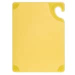 Yellow microfiber cleaning cloth with rounded corners for hygiene and cleaning purposes.