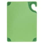 San Jamar Saf-T-Grip Cutting Board 12x18x1/2″, Green