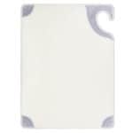 San Jamar Saf-T-Grip Cutting Board 15x20x1/2″, White