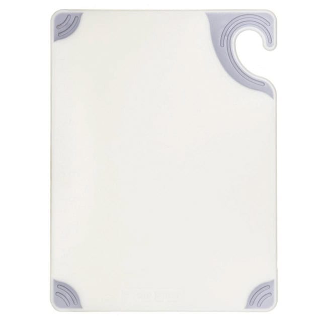 1007890_1.jpg San Jamar Saf-T-Grip Cutting Board 15x20x1/2″, White