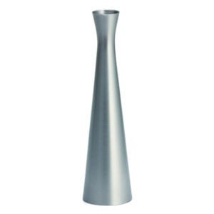 Windswept silver vase, sleek modern design, elegant home or office decor, minimalistic style, luxury accent piece.