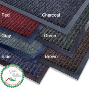 Cactus Needle Rib Carpet Matting 2×3′, Charcoal