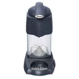 Stainless steel soap dispenser for commercial hand hygiene solutions, durable and easy to clean, suitable for high-traffic environments.