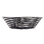 Tablecraft Artisan Round Basket 8×2″, Black - Image 2