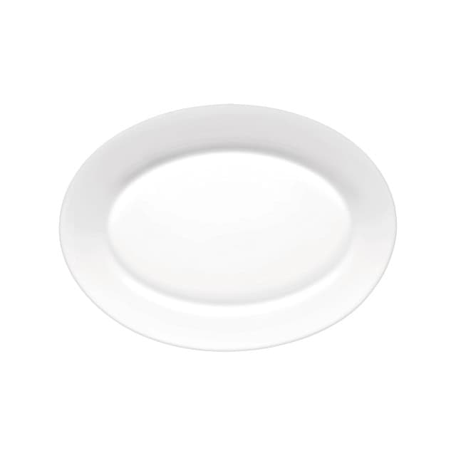 1016073_1.jpg White ceramic dinner plate for commercial and restaurant tableware, clean and durable for food presentation. Perfect for hospitality, catering, and foodservice in Asia.