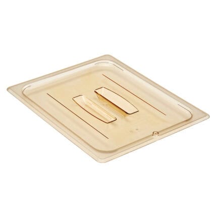 Cambro 1/2 Hot Food Pan Cover w/ Handle Light Amber