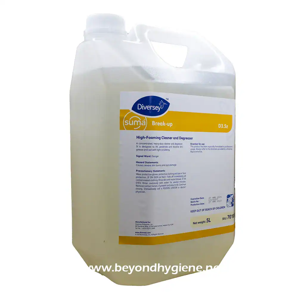 2 High-foaming heavy-duty cleaner and degreaser for industrial use, ideal for sanitation and equipment maintenance in Asian markets, from Beyond Hygiene.