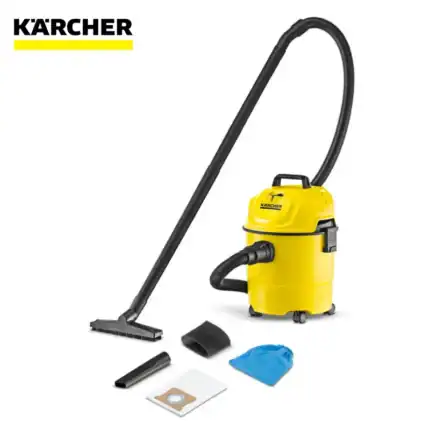 Karcher industrial vacuum cleaner with accessories for deep cleaning and sanitation, ideal for commercial hygiene applications in Asia.
